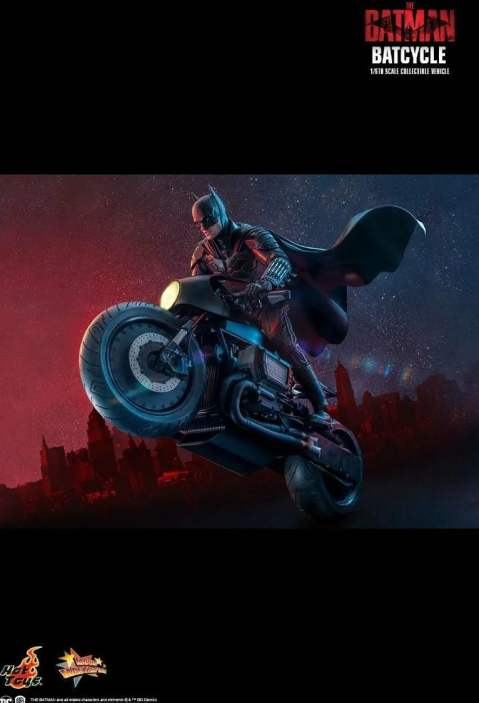 The Batman (2022) - Batcycle 1/6th Scale Hot Toys Action Figure Vehicle Accessory