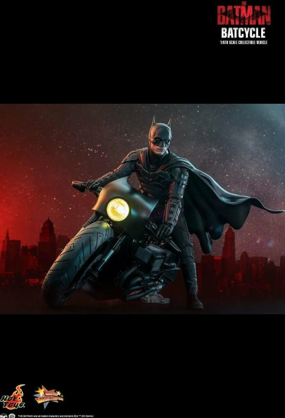 The Batman (2022) - Batcycle 1/6th Scale Hot Toys Action Figure Vehicle Accessory