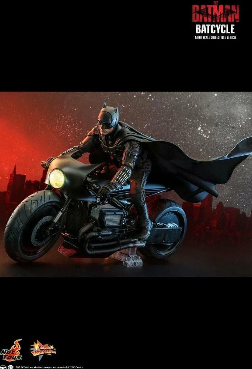 The Batman (2022) - Batcycle 1/6th Scale Hot Toys Action Figure Vehicle Accessory