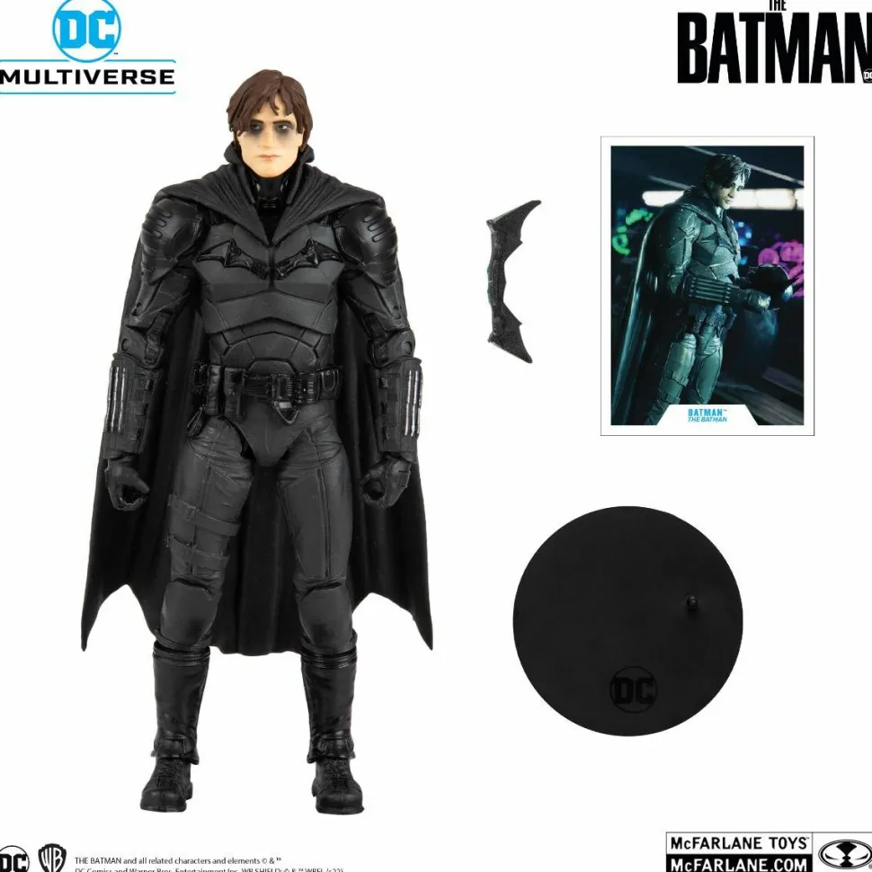 The Batman (2022) - Batman (Unmasked) DC Multiverse 7” Scale Action Figure