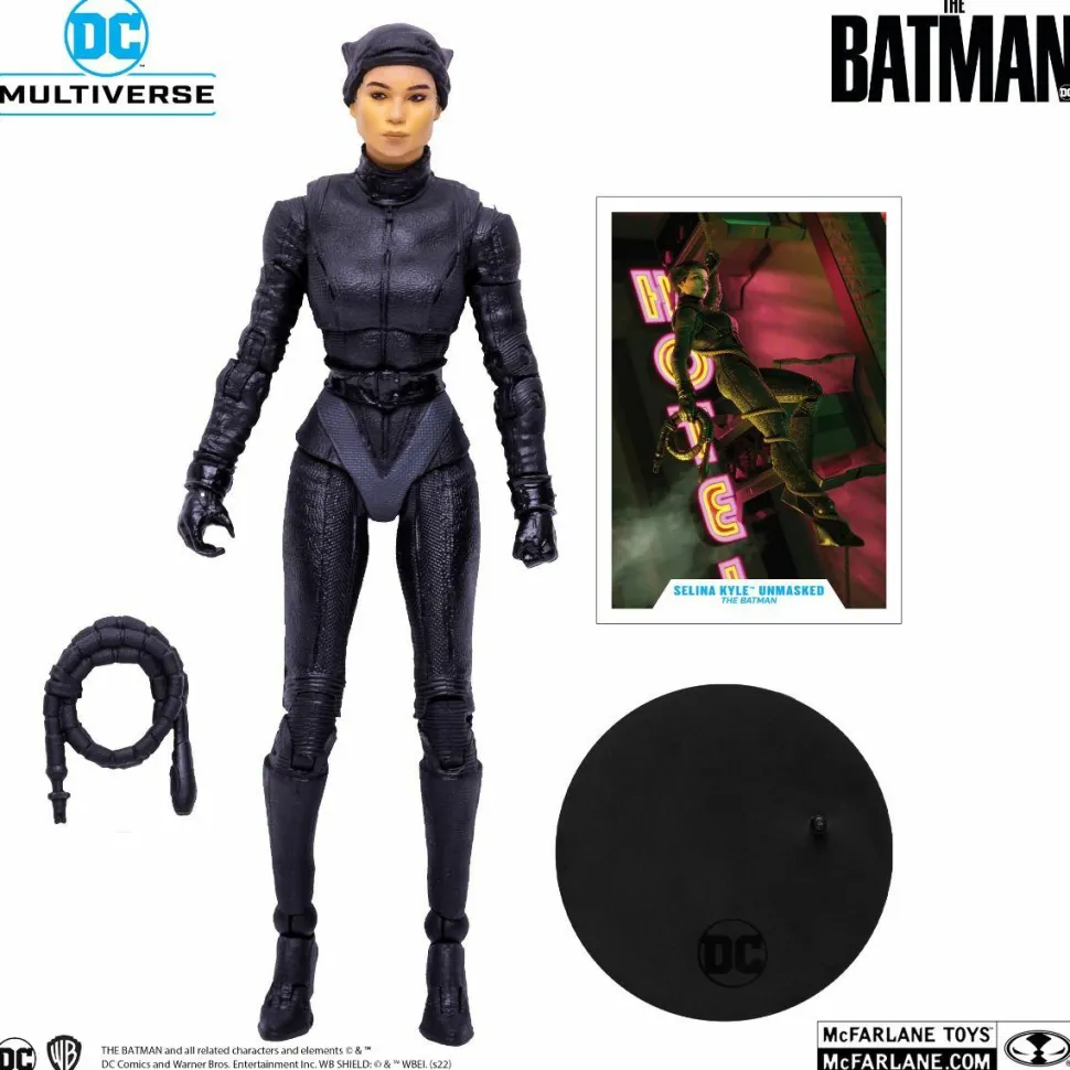 The Batman (2022) - Selina Kyle Catwoman (Unmasked) DC Multiverse 7” Scale Action Figure