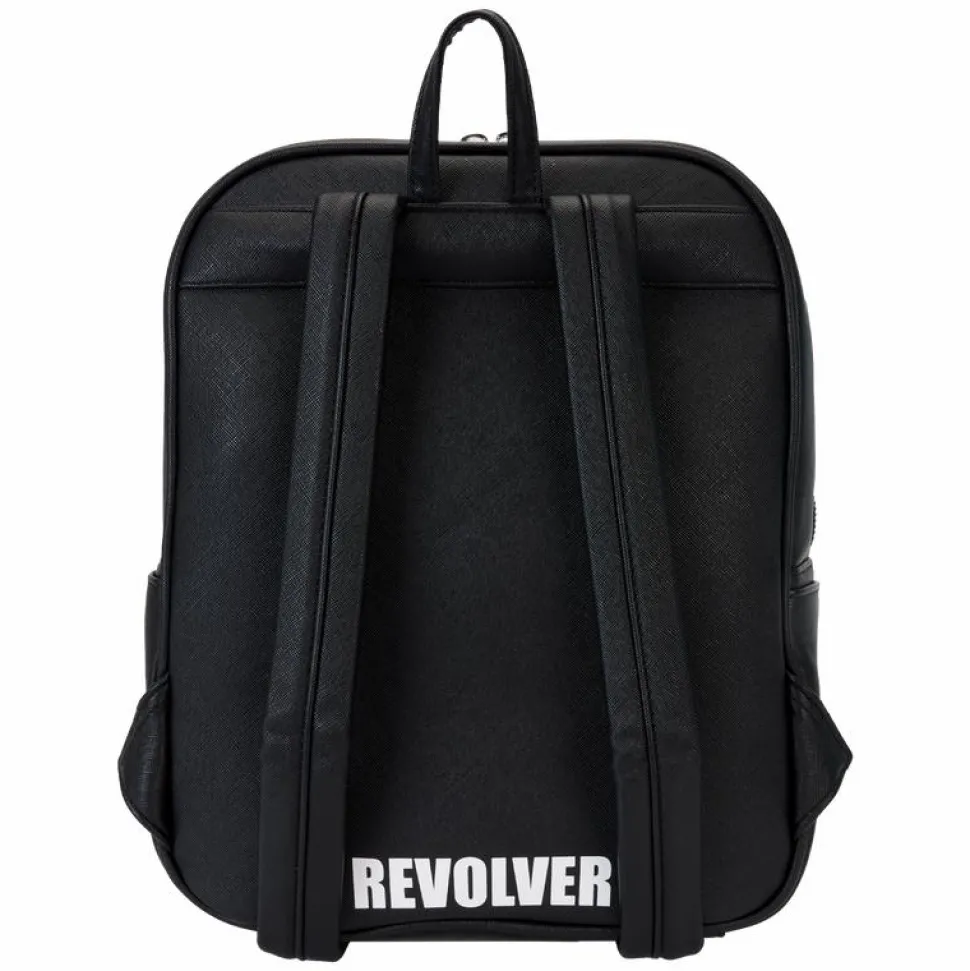 The Beatles - Revolver Album Cover 12" Faux Leather Mini Backpack with Record Coin Bag