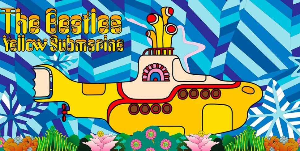 The Beatles - Yellow Submarine 30" x 60" Beach Towel