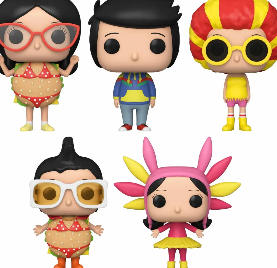 The Bob's Burgers Movie (2022) - Belcher Family Pop! Vinyl Figure Bundle (Set of 5)