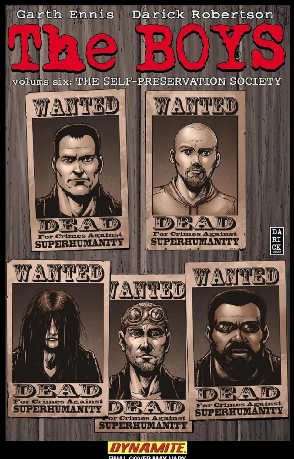 The Boys - Volume 06 The Self-Preservation Society Trade Paperback Book
