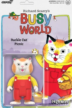 The Busy World of Richard Scarry - Huckle Cat Picnic (Overalls) ReAction 3.75" Action Figure (Wave 2)