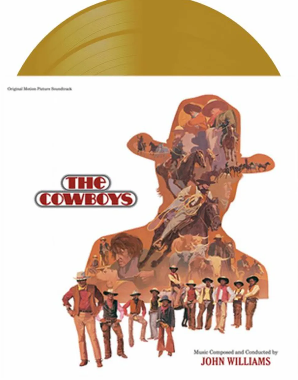 The Cowboys (1972) - Original Motion Picture Soundtrack by John Williams 2xLP Vinyl Record (2022 Record Store Day Exclusive Gold Coloured Vinyl)