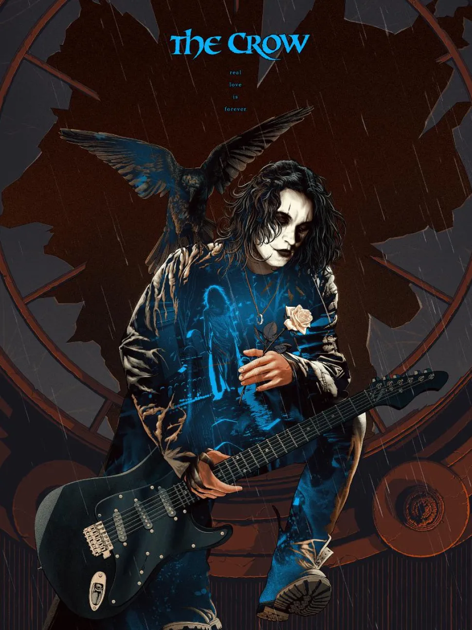 The Crow - The Crow: Real Love is Forever Variant Fine Art Print by Kevin Tong