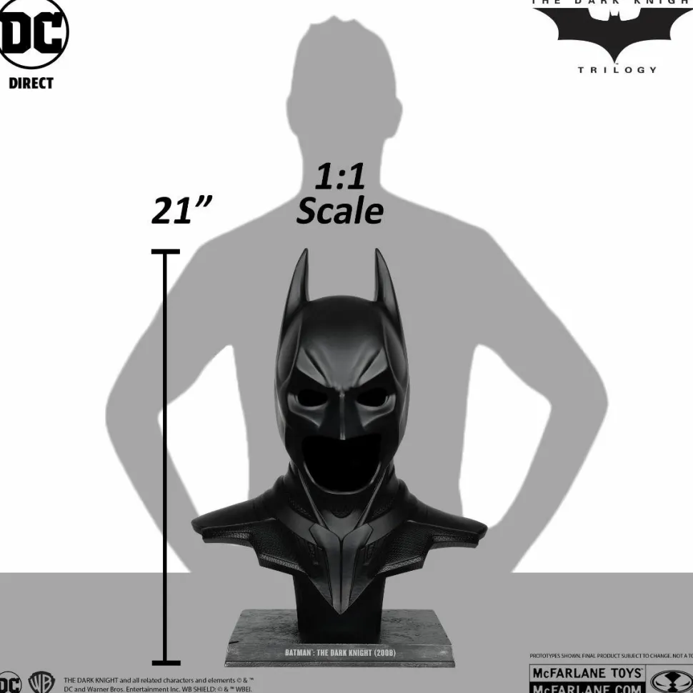 The Dark Knight (2008) - Batman Cowl 1:1 Scale Life-Size Prop Replica