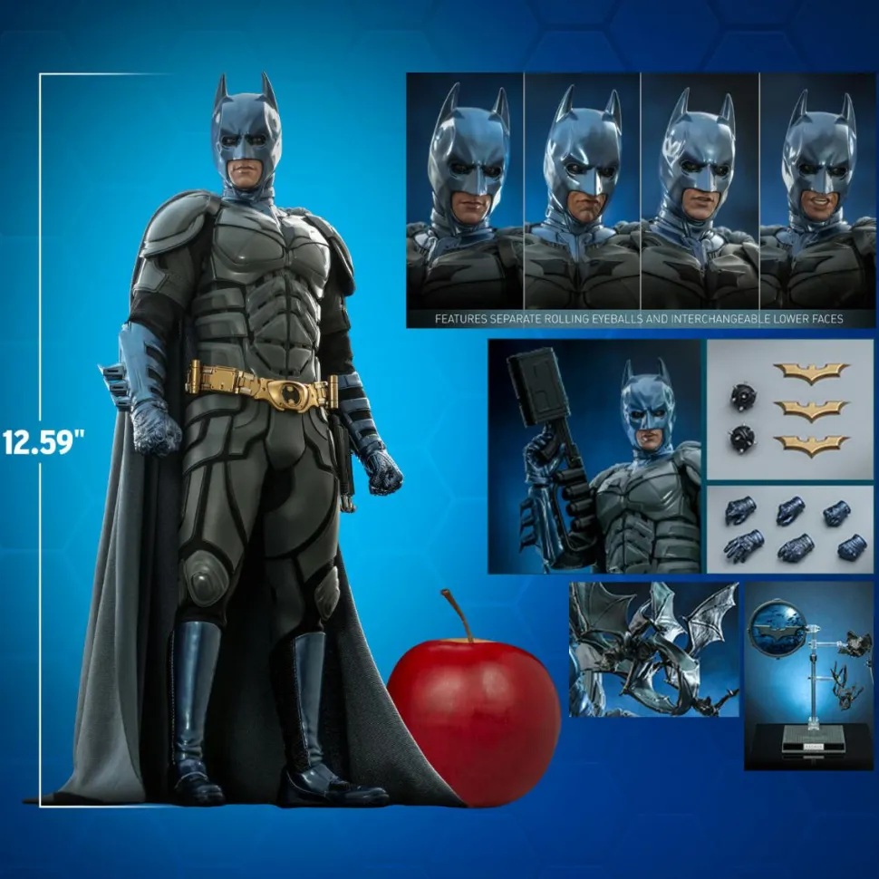 The Dark Knight (2008) - Batman (Comic Colours) Warner Bros. 100th Anniversary Hot Toys 1/6th Scale Action Figure