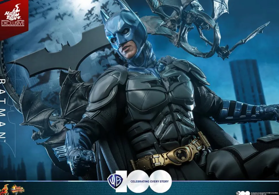 The Dark Knight (2008) - Batman (Comic Colours) Warner Bros. 100th Anniversary Hot Toys 1/6th Scale Action Figure