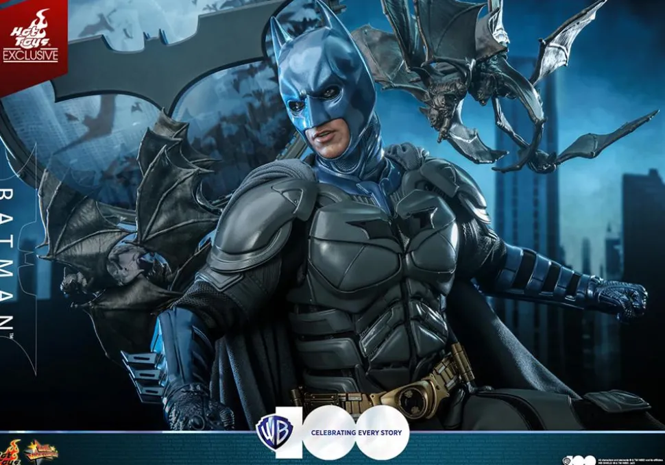 The Dark Knight (2008) - Batman (Comic Colours) Warner Bros. 100th Anniversary Hot Toys 1/6th Scale Action Figure