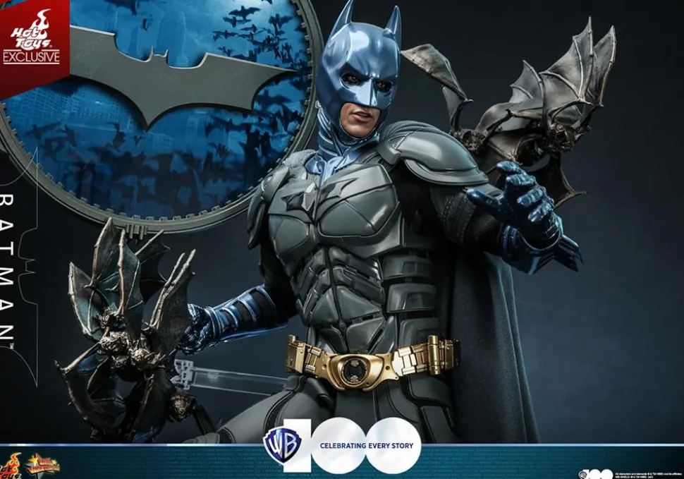 The Dark Knight (2008) - Batman (Comic Colours) Warner Bros. 100th Anniversary Hot Toys 1/6th Scale Action Figure
