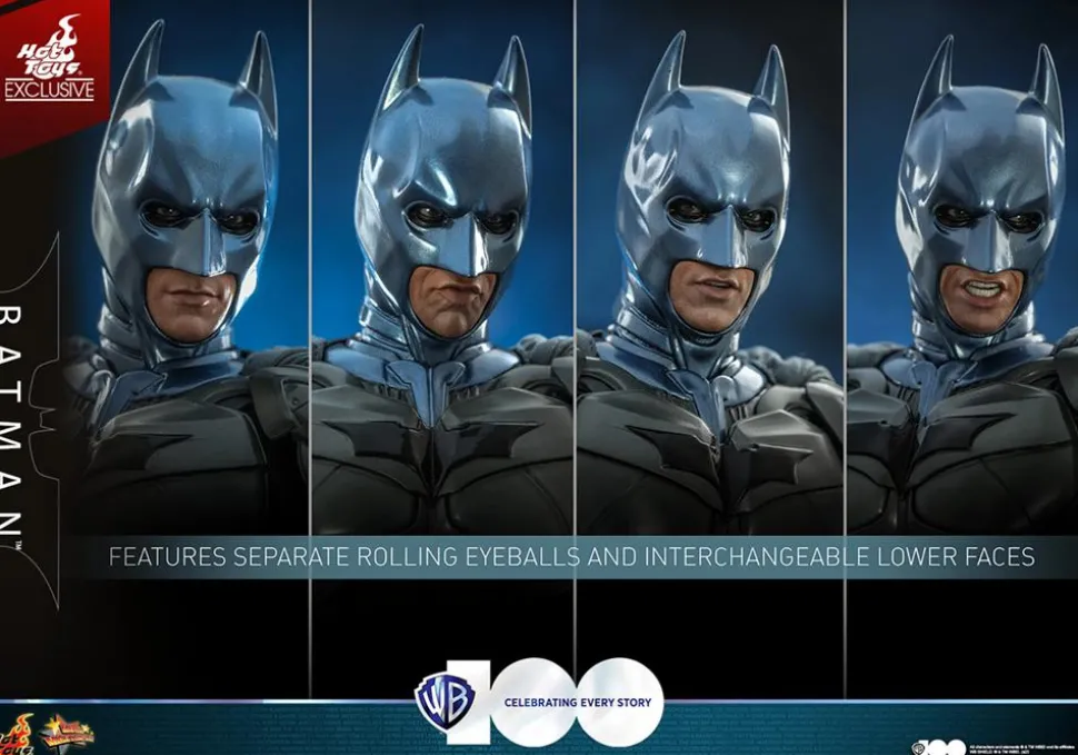 The Dark Knight (2008) - Batman (Comic Colours) Warner Bros. 100th Anniversary Hot Toys 1/6th Scale Action Figure