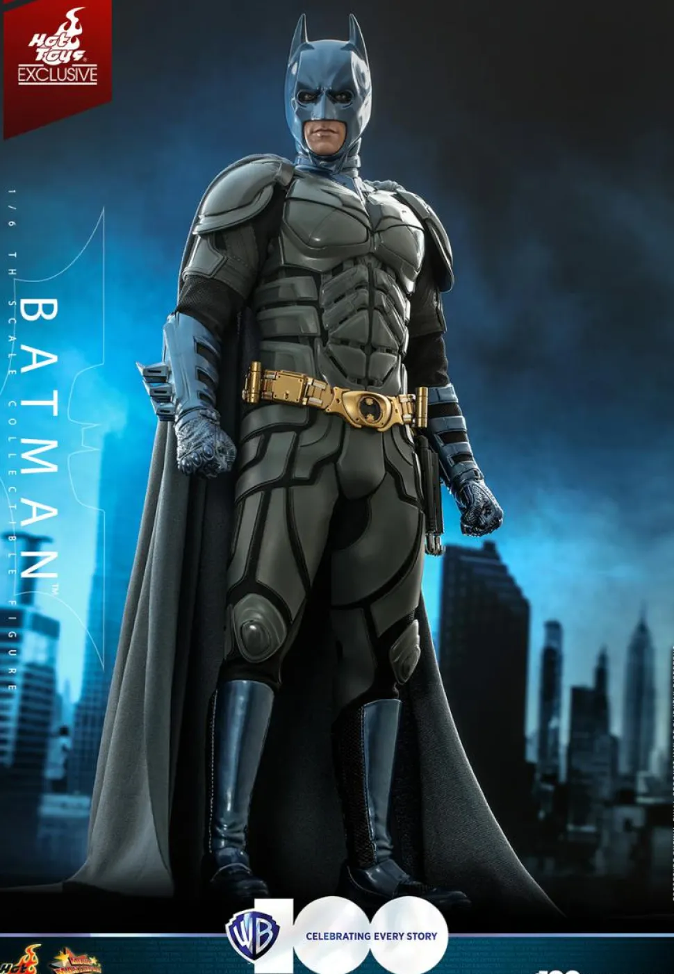 The Dark Knight (2008) - Batman (Comic Colours) Warner Bros. 100th Anniversary Hot Toys 1/6th Scale Action Figure
