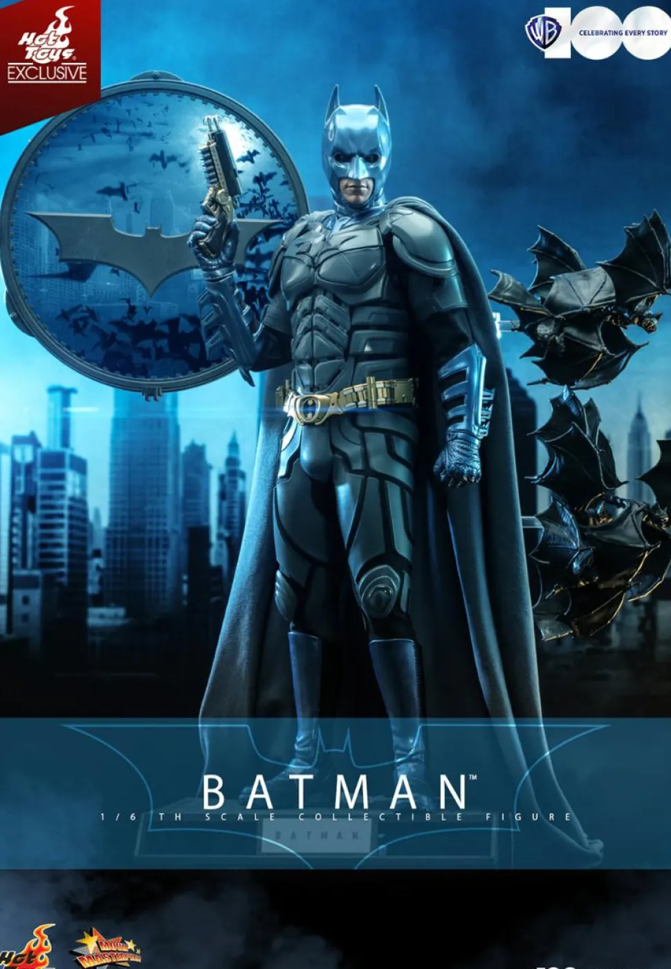 The Dark Knight (2008) - Batman (Comic Colours) Warner Bros. 100th Anniversary Hot Toys 1/6th Scale Action Figure
