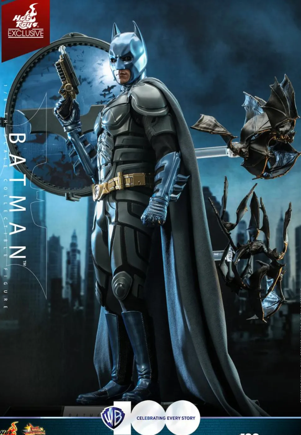 The Dark Knight (2008) - Batman (Comic Colours) Warner Bros. 100th Anniversary Hot Toys 1/6th Scale Action Figure