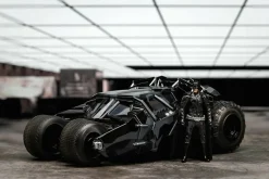 The Dark Knight (2008) - Batman & Tumbler Batmobile (Black Camo) 1/24th Scale Figure & Die-Cast Vehicle Replica Set (2023 SDCC Exclusive)