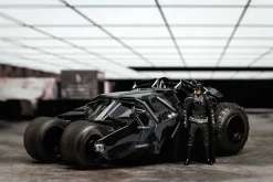 The Dark Knight (2008) - Batman & Tumbler Batmobile (Black Camo) 1/24th Scale Figure & Die-Cast Vehicle Replica Set (2023 SDCC Exclusive)