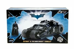 The Dark Knight (2008) - Batman & Tumbler Batmobile (Black Camo) 1/24th Scale Figure & Die-Cast Vehicle Replica Set (2023 SDCC Exclusive)