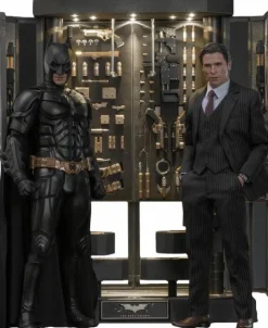 The Dark Knight (2008) - Batman Armory with Bruce Wayne (2.0) 1/6th Scale Hot Toys Action Figure Set