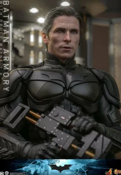 The Dark Knight (2008) - Batman Armory with Bruce Wayne (2.0) 1/6th Scale Hot Toys Action Figure Set
