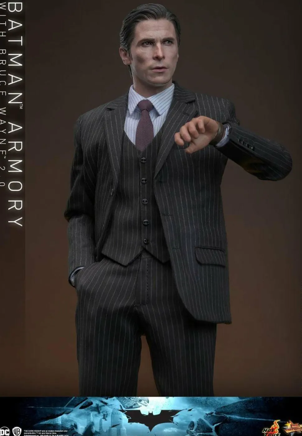 The Dark Knight (2008) - Batman Armory with Bruce Wayne (2.0) 1/6th Scale Hot Toys Action Figure Set
