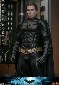The Dark Knight (2008) - Batman Armory with Bruce Wayne (2.0) 1/6th Scale Hot Toys Action Figure Set