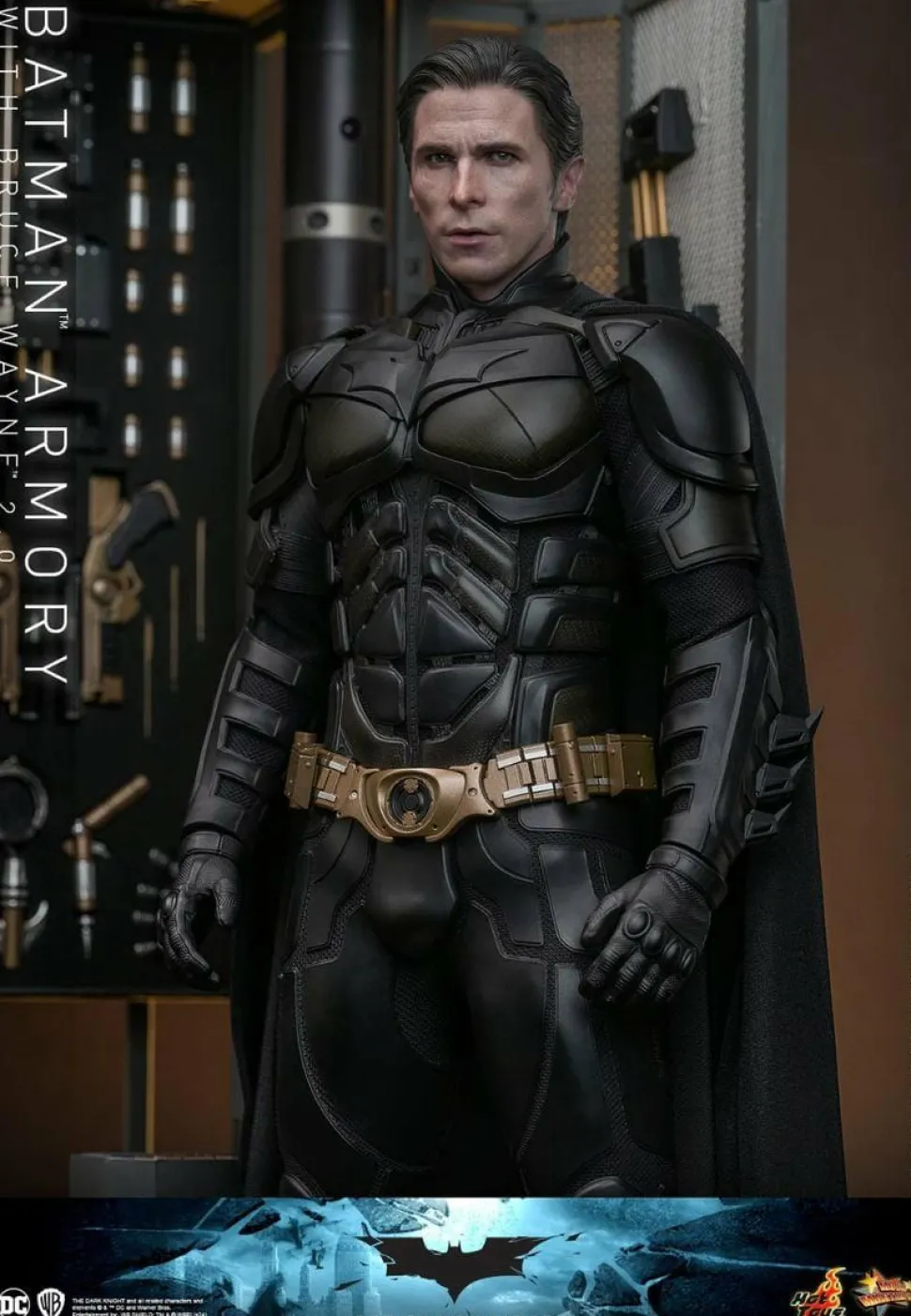 The Dark Knight (2008) - Batman Armory with Bruce Wayne (2.0) 1/6th Scale Hot Toys Action Figure Set