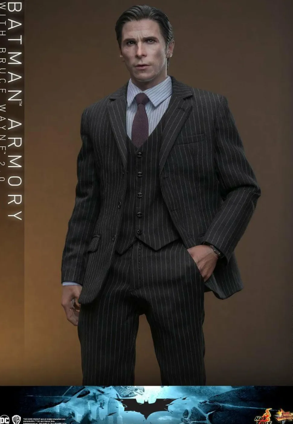 The Dark Knight (2008) - Batman Armory with Bruce Wayne (2.0) 1/6th Scale Hot Toys Action Figure Set