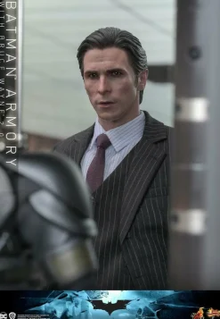 The Dark Knight (2008) - Batman Armory with Bruce Wayne (2.0) 1/6th Scale Hot Toys Action Figure Set
