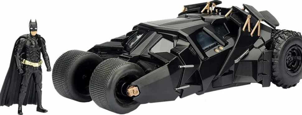 The Dark Knight (2008) - Batman with Batmobile Tumbler Hollywood Rides 1/24th Scale Die-Cast Vehicle Replica