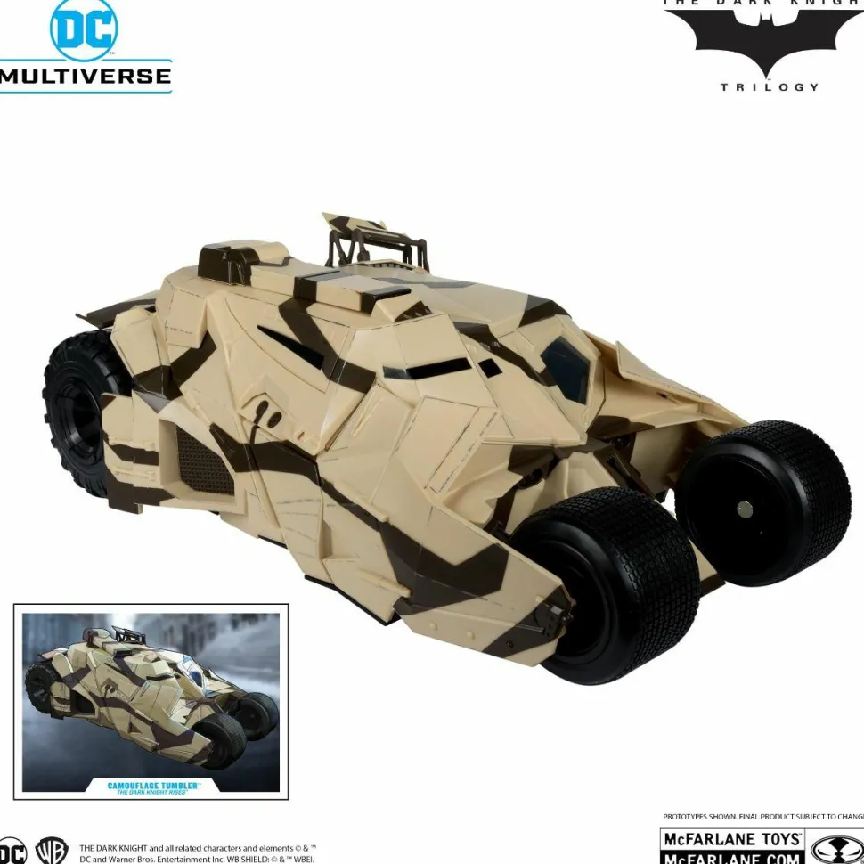 The Dark Knight Rises (2012) - Camouflage Tumbler Batmobile DC Multiverse Gold Label 7" Scale Action Figure Vehicle