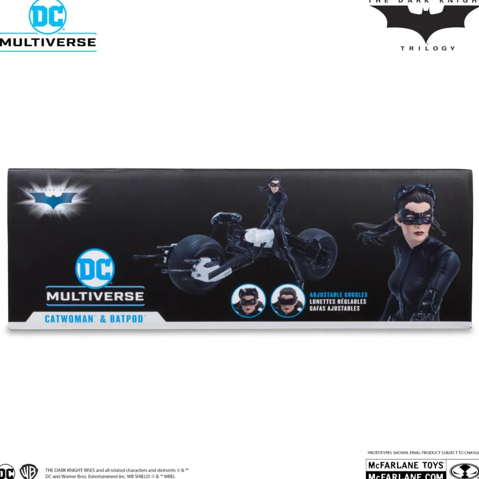 The Dark Knight Rises (2012) - Catwoman & Batpod DC Multiverse Gold Label 7" Scale Action Figure Vehicle 2-Pack