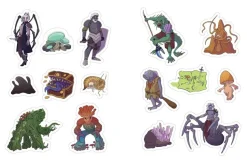 The Dungeonmeister RPG Sticker Book: 500+ Stickers to Level Up Your Campaign Paperback Book