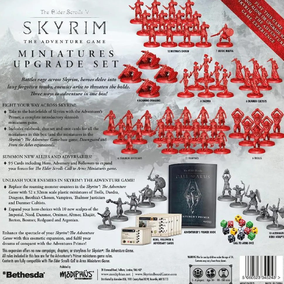 The Elder Scrolls V: Skyrim - The Adventure Game Miniatures Upgrade Set Board Game