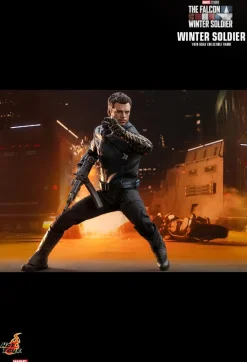 The Falcon and the Winter Soldier - Captain America & Winter Solider Hot Toys 1/6th Scale Action Figure Bundle (Set of 2)