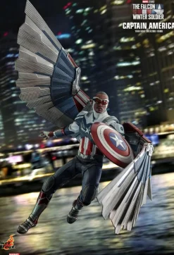 The Falcon and the Winter Soldier - Captain America & Winter Solider Hot Toys 1/6th Scale Action Figure Bundle (Set of 2)