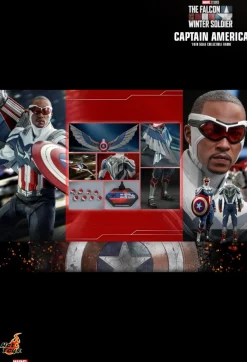 The Falcon and the Winter Soldier - Captain America & Winter Solider Hot Toys 1/6th Scale Action Figure Bundle (Set of 2)