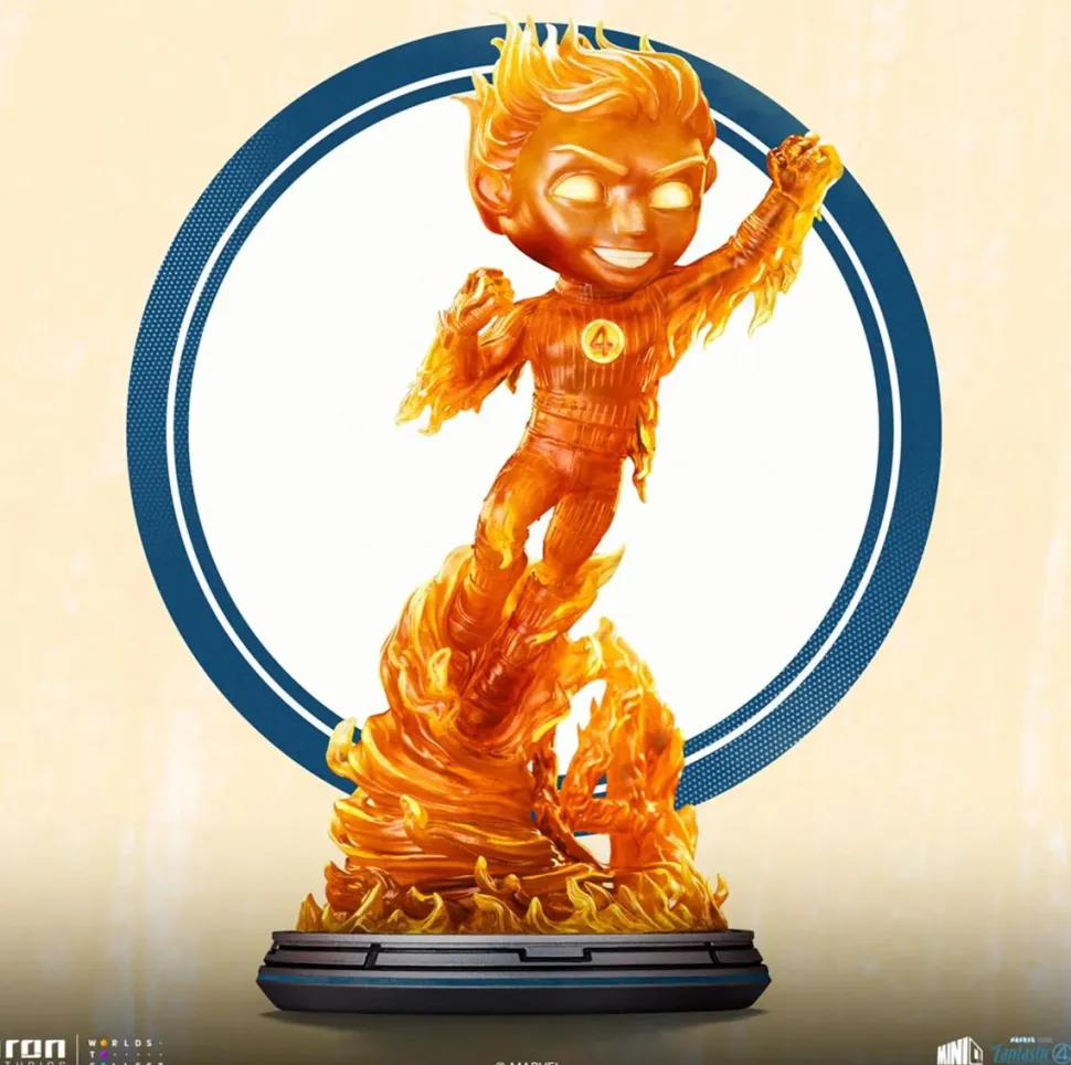 The Fantastic Four: First Steps (2025) - Human Torch MiniCo 8” Vinyl Figure