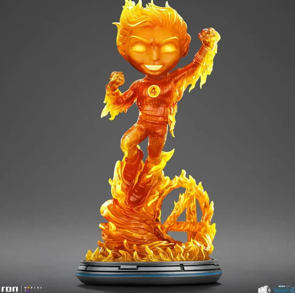 The Fantastic Four: First Steps (2025) - Human Torch MiniCo 8” Vinyl Figure