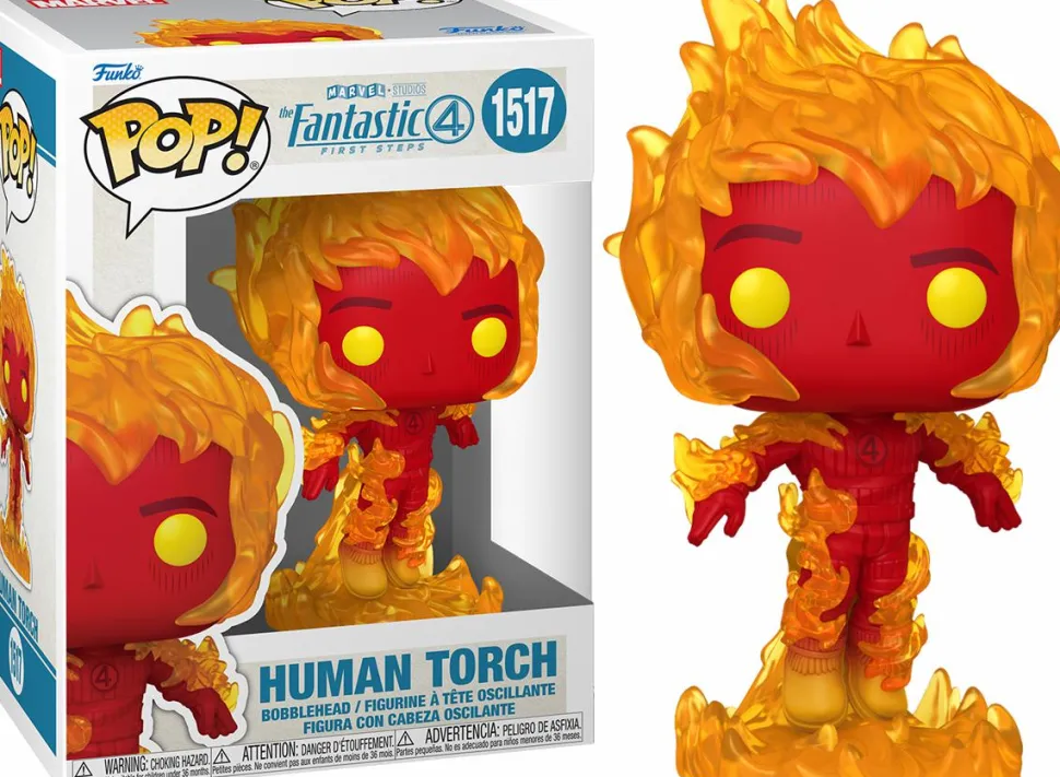 The Fantastic Four: First Steps (2025) - Human Torch Pop! Vinyl Figure