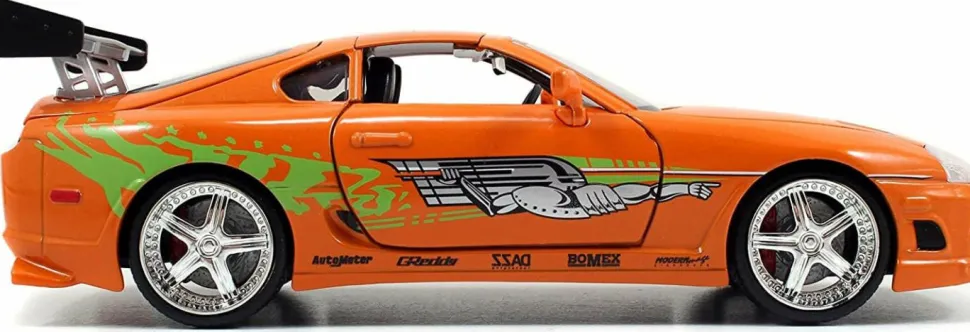 The Fast and the Furious - 1995 Toyota Supra 1/24th Scale Hollywood Rides Die-Cast Vehicle with Brian Figure
