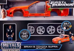 The Fast and the Furious - 1994 Toyota Supra MK IV with Brian Metals 1/24th Scale Die-Cast Vehicle Replica Model Kit