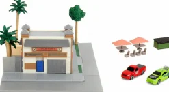 The Fast and the Furious - Toretto's Cafe NanoScene 1.5” Scale Die-Cast Vehicle Diorama Playset