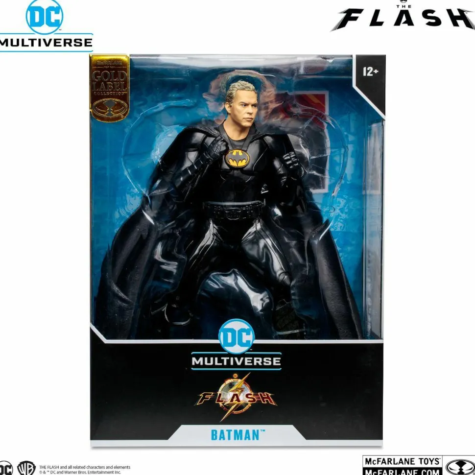 The Flash (2023) - Batman (Multiverse) Unmasked DC Multiverse Gold Label 12" PVC Statue