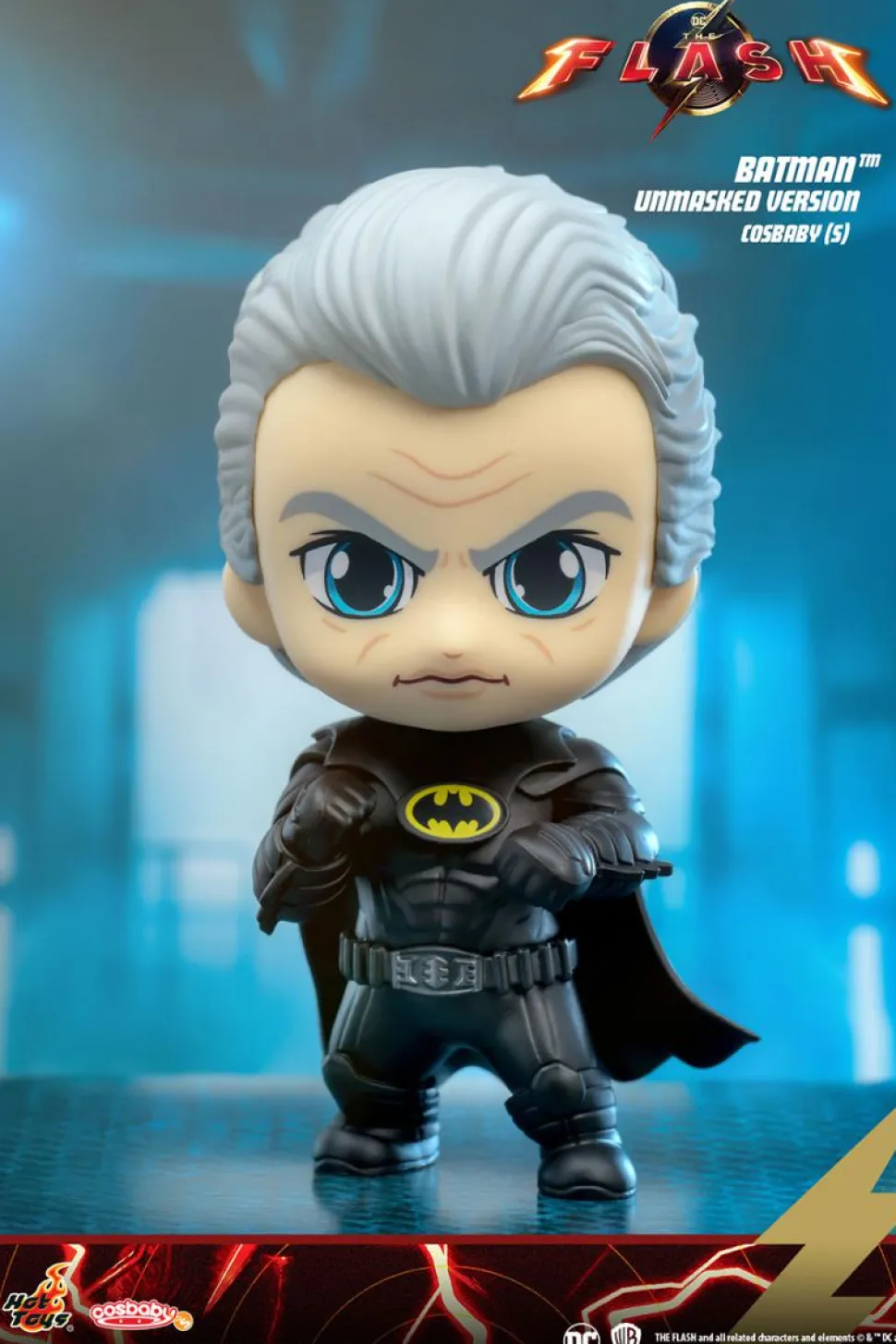 The Flash (2023) - Batman (Unmasked Version) Cosbaby (S) Hot Toys Figure
