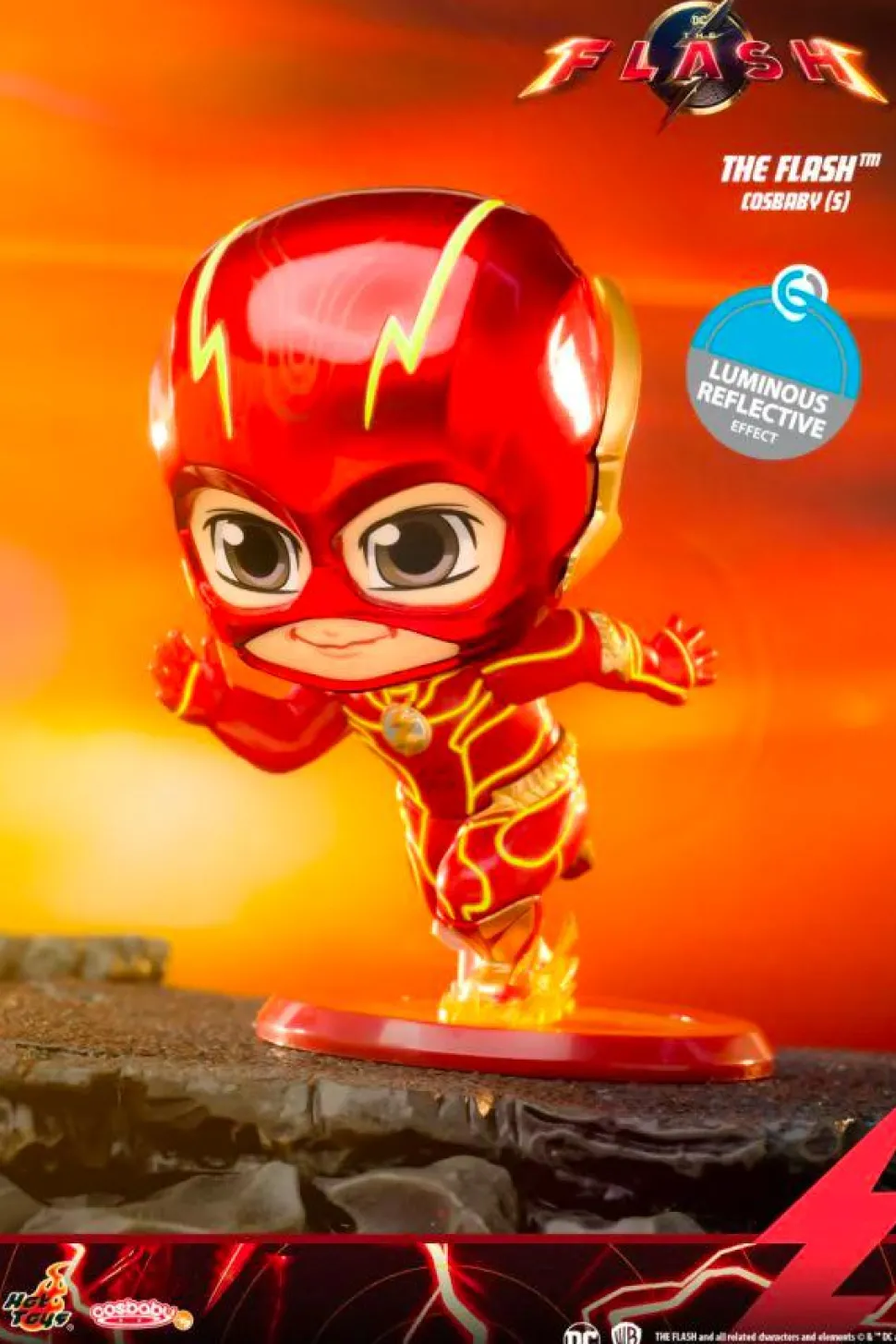 The Flash (2023) - The Flash Luminous Reflective Effect Cosbaby (S) Hot Toys Figure