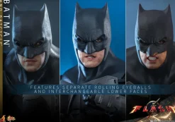 The Flash - Batman & Batcycle 1/6th Scale Hot Toys Action Figure (Set of 2)