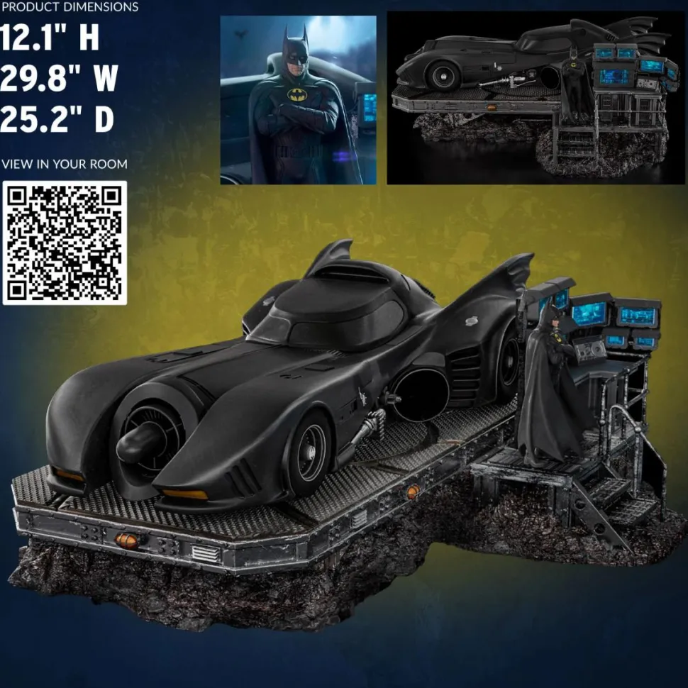 The Flash - Batmobile 1/10th Scale Statue